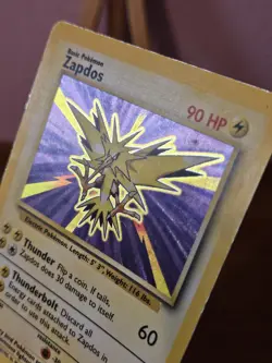 Pokemon Card | Zapdos 16/102 Holo Rare Vintage WOTC Base Set 1999 Unlimited MP - Image 4