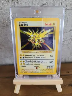 Zapdos 16/102 Base Set Holo Rare Pokemon Card 1999 WOTC TCG Vintage Pokemon - Image 1