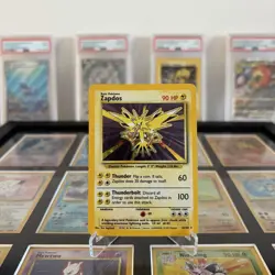 Zapdos 16/102 Base Set Holo Rare 1999 Vintage Pokemon Card - Image 2