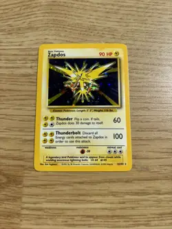 Pokemon TCG Zapdos Holo Rare Card Base Set 16/102 - Image 1