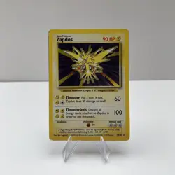 Pokemon Zapdos Card 16/102 Base Set Holo Rare Vintage 1999 WOTC MP - Image 1