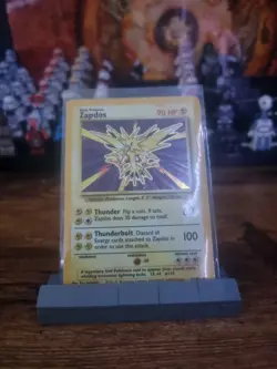 Pokemon TCG Zapdos Holo Rare Base Set Card 16/102 Unlimited LP - Image 1