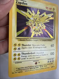 Pokemon TCG Zapdos Holo Rare Card Base Set, 16/102 HP - Image 3