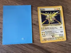 Zapdos 16/102 Base Set Holo Rare WOTC 1999 Pokemon Card MP Vintage - Image 1