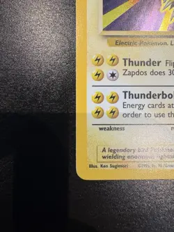 Pokemon TCG Zapdos Holo Rare Card Base Set 16/102, 1999 - Image 4