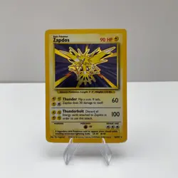 Pokemon Zapdos Card 16/102 Base Set Holo Rare Vintage 1999 WOTC - Image 1
