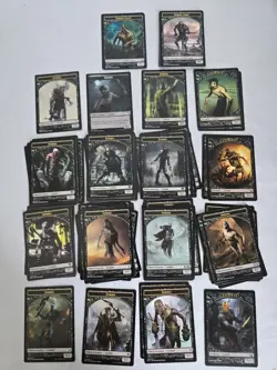 Lot of 91 MTG All Zombie Token Counters 16 Variations Unplayed - Magic - Horde - Image 1