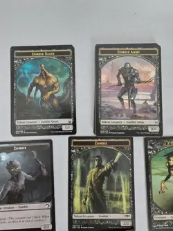 Lot of 91 MTG All Zombie Token Counters 16 Variations Unplayed - Magic - Horde - Image 2