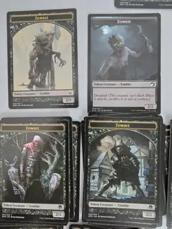Lot of 91 MTG All Zombie Token Counters 16 Variations Unplayed - Magic - Horde - Image 3