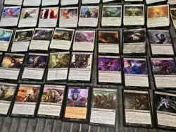 MTG Enchantment Lot of 50 CARDS-(BLACK & WHITE ONLY)-NO DOUBLES - Image 3