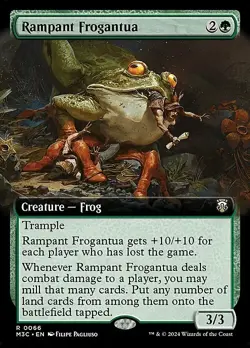 Magic The Gathering MTG RAMPANT FROGANTUA EXTENDED ART Modern Horizons 3 NM - Image 1