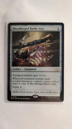 MTG - Bloodforged Battle-Axe - MOC - 349 - Rare - NM Condition - Image 1