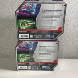 Pokemon Paradox Clash ex Tins Walking Wake Iron Leaves Sealed Set of 2 - Image 4