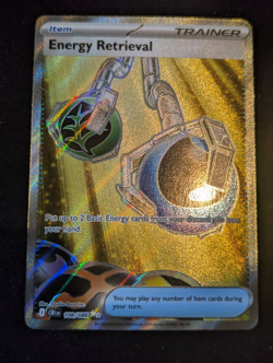 Pokemon Energy Retrieval 108/086 Me04: Chaos Rising Holo (NM Pack Fresh) T02 - Image 1