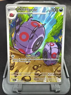 Whirlipede 133/086 Illustration Rare Black Bolt Pokemon Holo NM - Image 1