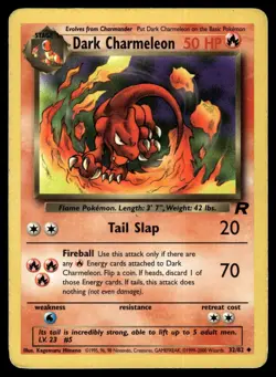 DARK CHARMELEON - 32/82 Uncommon Team Rocket Pokemon Unlimited MP - Image 1