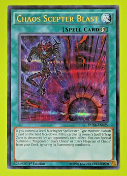 Yu-Gi-Oh Chaos Scepter Blast Ultra Rare 1st Edition DUSA-EN025 Nm - Image 1