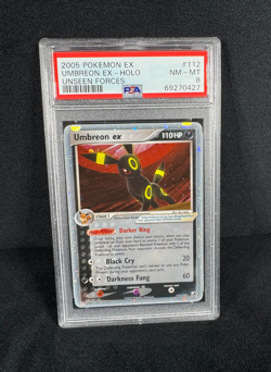 Pokemon Umbreon EX HOLO Rare 2005 Unseen Forces #112 NM/MT PSA 8 - Image 3