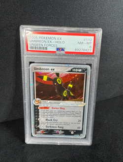 Pokemon Umbreon EX HOLO Rare 2005 Unseen Forces #112 NM/MT PSA 8 - Image 5