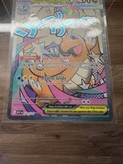 Mega Dragonite EX 271/217 Full Art Ultra Rare Holo Pokemon Card Mint Condition - Image 2