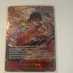 Bandai Portgas D. Ace OP-06 OP06-118 One Piece Card Game Alt Art Foil SR - Image 1