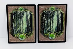 Forest Full Art Land Lot Of 2 - Magic The Gathering MTG - Unglued! - Image 2