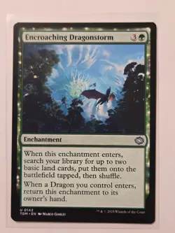 Encroaching Dragonstorm - 142 - Tarkir: Dragonstorm - NM - Enchantment - U - Image 1