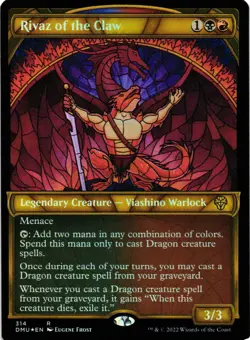 MTG TCG - Rivaz of the Claw (Showcase) 314 Foil Dominaria United - NM - Image 1