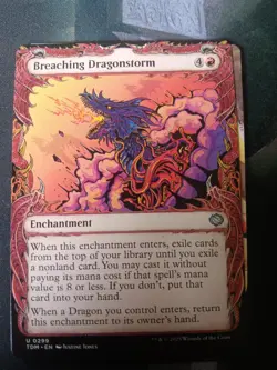 Breaching Dragonstorm (Showcase) 299 Tarkir: Dragonstorm Magic: The Gathering NM - Image 1