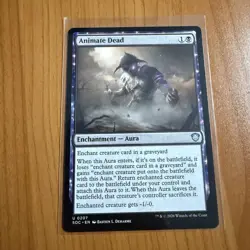 Animate Dead - N/M - Secrets Of Strixhaven Magic The Gathering MTG - Image 1