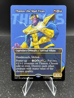 Thanos, the Mad Titan 0376 (Borderless) Mythic MTG Marvel Super Heroes - Image 1