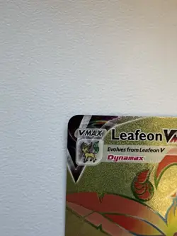 Pokemon Evolving Skies 2021 Leafeon VMAX Rainbow Secret Rare Card #204/203 NM - Image 2