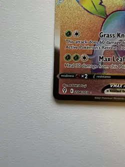 Pokemon Evolving Skies 2021 Leafeon VMAX Rainbow Secret Rare Card #204/203 NM - Image 5