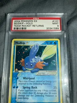 Mudkip Gold Star 107/109 PSA Mint 9 Ex Team Rocket Returns 2004 Pokemon - Image 3