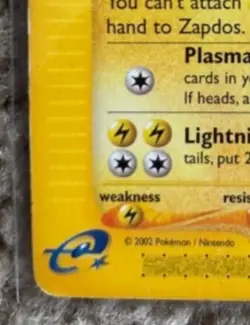 Pokemon 2002 Rare (Non-holo) Aquapolis Zapdos (44/147) Excellent Condition - Image 5