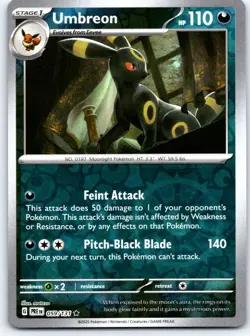 Umbreon 059/131 Holo Rare Prismatic Evolutions Pokemon Reverse Holo NM - Image 1