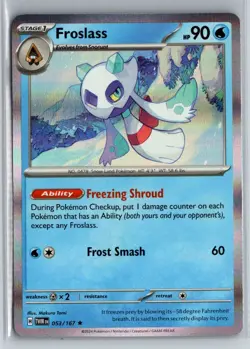 Froslass 053/167 Rare Twilight Masquerade Pokemon Holo Near Mint - Image 1