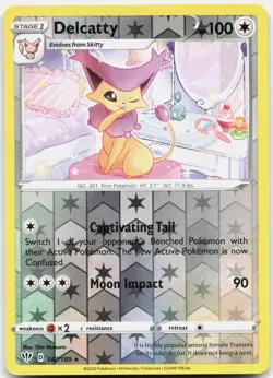 Delcatty 142/189 Rare Darkness Ablaze Pokemon Reverse Holo Near Mint - Image 1