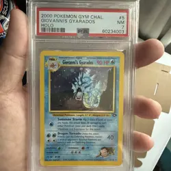 Pokemon TCG Giovanni's Gyarados Holo 5/132 Gym Challenge Wotc Rare PSA 7 - Image 1