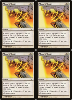 4x MTG 2014 ABUNA'S CHANT - INSTANT - NM MAGIC CARD x4 copies - Image 1