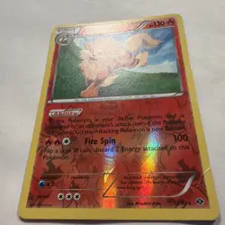 Arcanine 13/99 Reverse Holo Next Destinies 2012 Pokemon Card Damage - Image 2