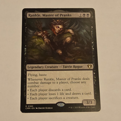 MTG Rankle, Master of Pranks Commander Masters #180 Rare Black EN - Image 1