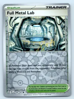 Full Metal Lab 148/162 Uncommon Temporal Forces Pokemon Reverse Holo Near Mint - Image 1