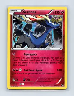 Xerneas 81/114 Holo Rare Steam Siege Pokemon Holo Lightly Played - Image 1