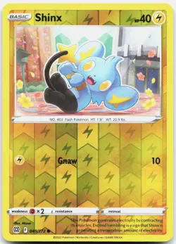 Shinx 049/172 Common Brilliant Stars Pokemon Reverse Holo NM - Image 1