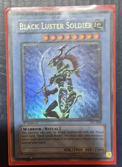 YU-GI-OH! Black Luster Soldier 1st Edition SYE-024 Ultra Rare NA English Vintage - Image 1