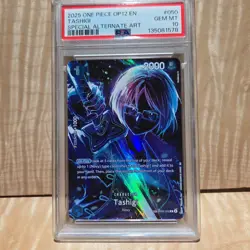 2025 PSA 10 ONE PIECE OP12-LEGACY OF THE MASTER | SPECIAL ALT ART TASHIGI 050 - Image 1
