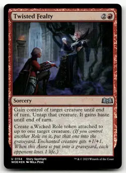 Twisted Fealty #154 (Foil) (NM) Wilds of Eldraine WOE Magic MTG - Image 1