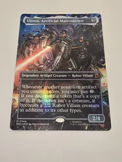 Ultron, Artificial Malevolence (Borderless) (0344) Marvel Super Heroes Foil - Image 1
