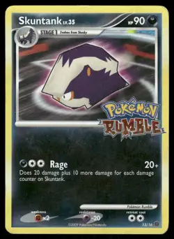 Pokemon Cards Skuntank 13/16 Pokemon Rumble HP - Image 1